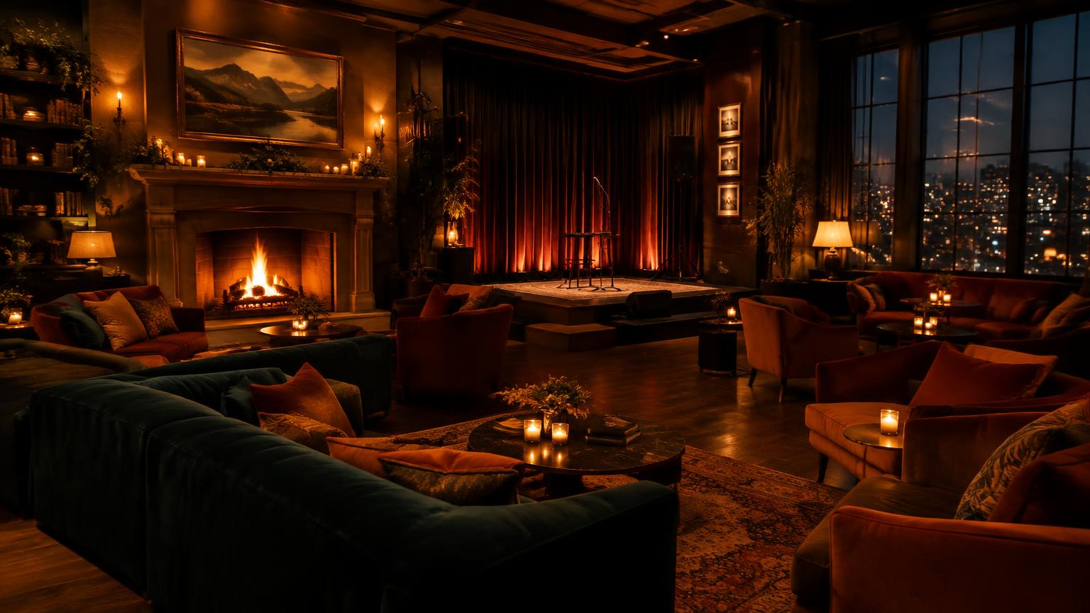 Fireside Lounge virtual environment