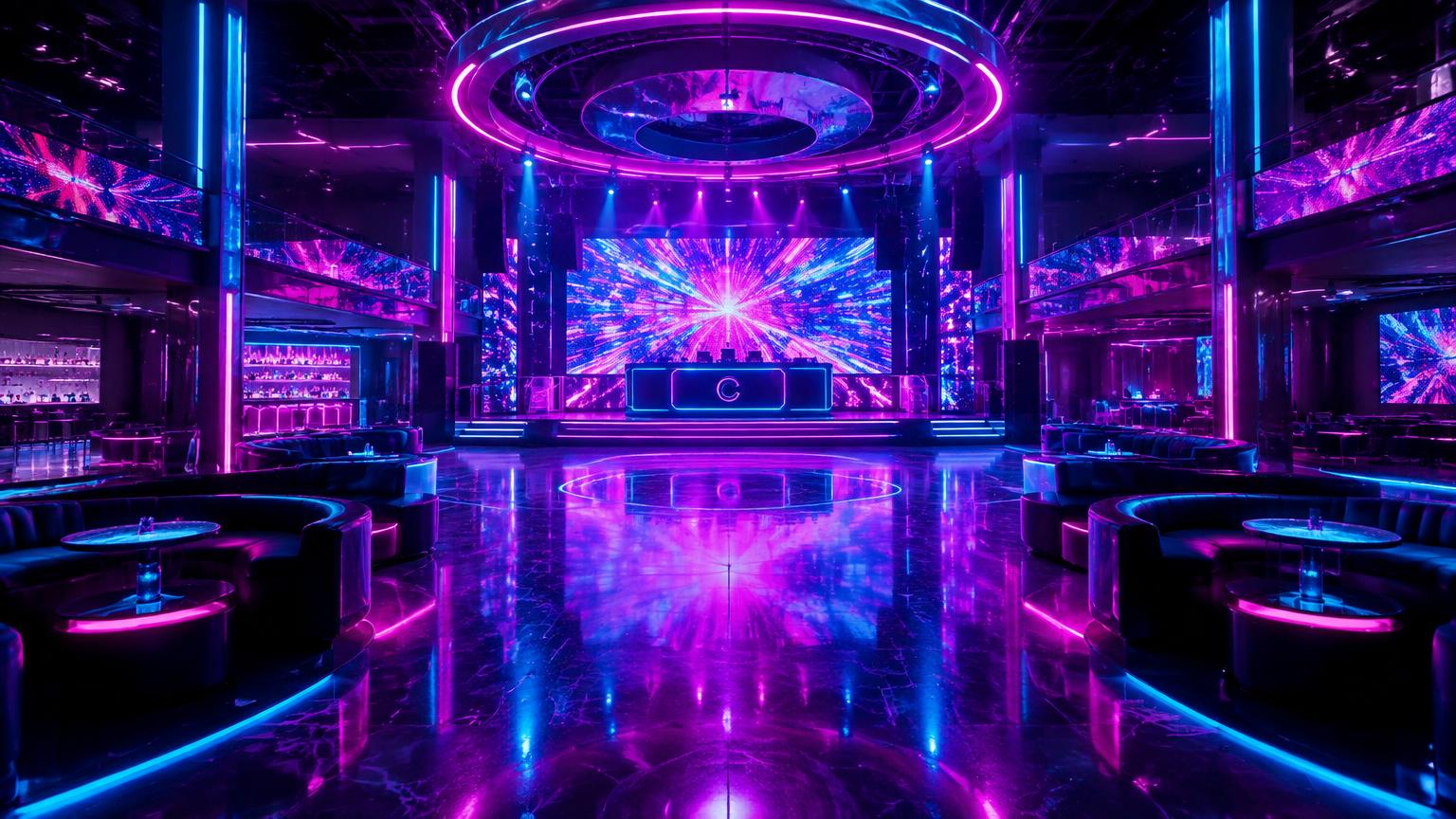 Neon Club virtual environment